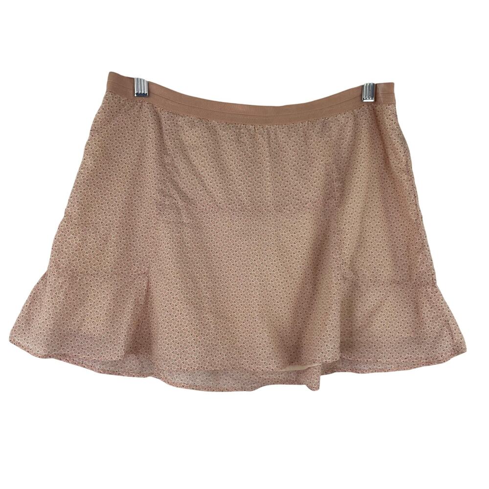 American Eagle Soft Pink Floral Mini Lined Cottage Core Skirt Size 6	Fairy core